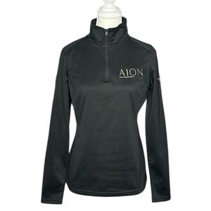 The North Face Womens Black AION Management Quarter Zip Pullover Top S